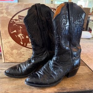 Lucchese Lizard Western Boots Women’s Size 10